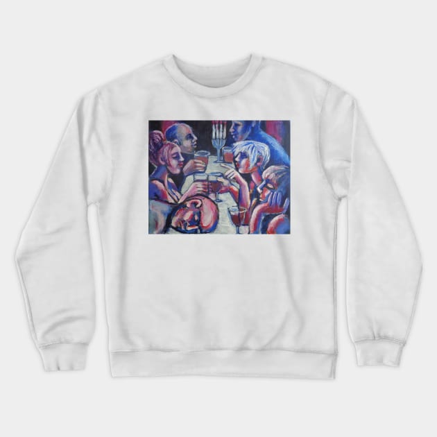 Friends - Late Dinner 2 Crewneck Sweatshirt by CarmenT